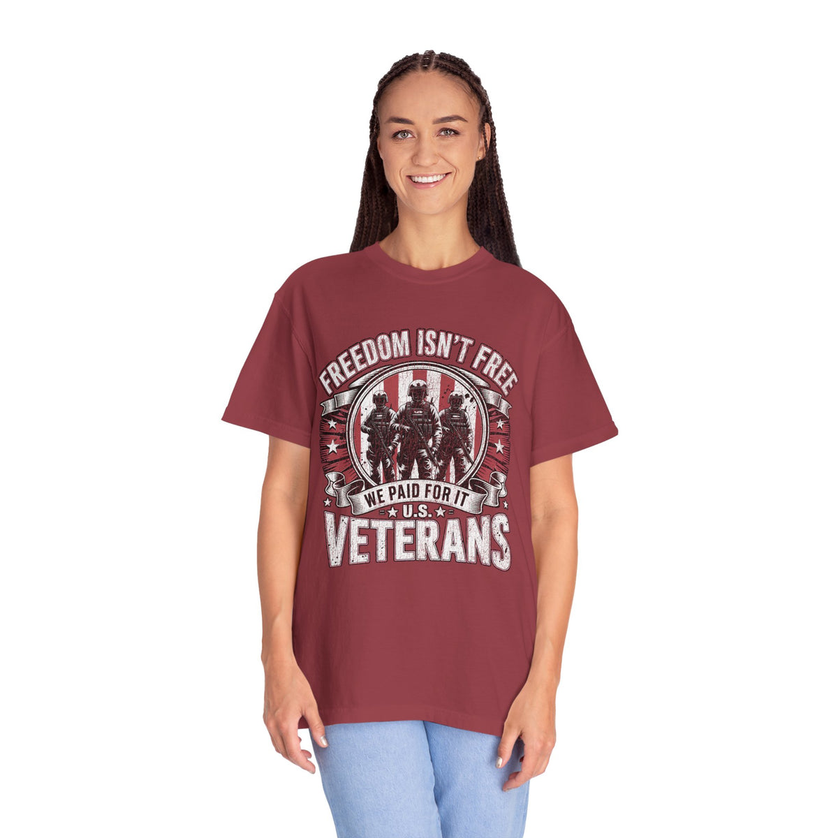 Freedom Isn't Free Veteran Shirt, Military Veteran T Shirt, U.S. Veterans Patriotic Tee, American Flag Military Gift, Veteran Pride Shirt