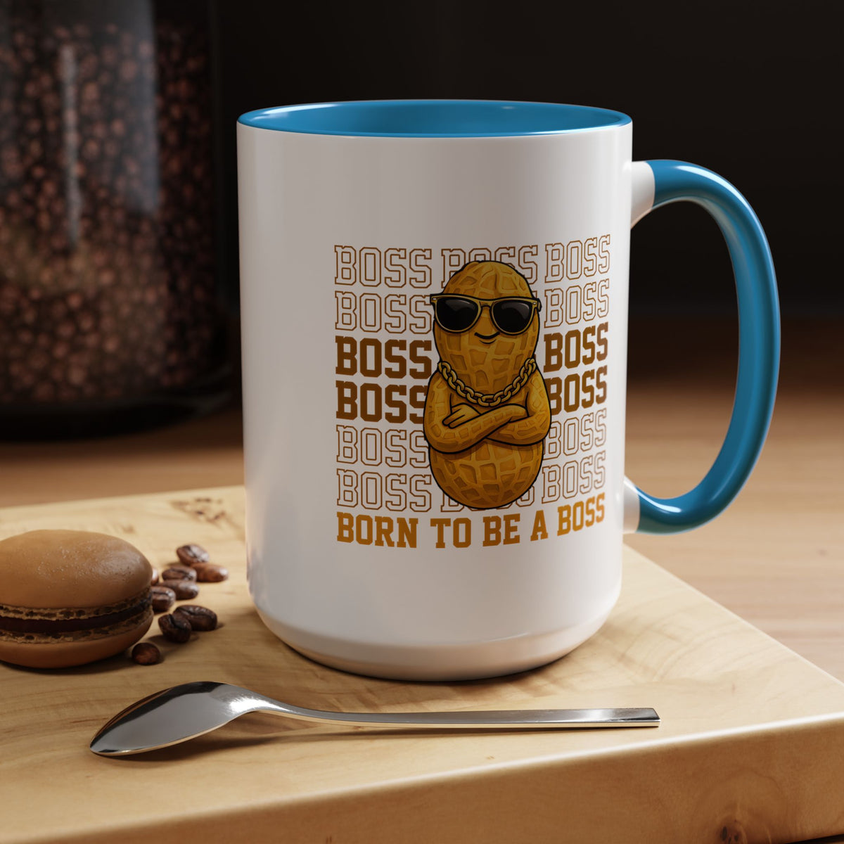 Born to Be a Boss Mug, Funny Boss Coffee Mug, Leadership Gift for Manager, Entrepreneur Coffee Cup, Office Desk Gift