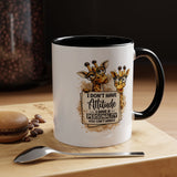 Funny Giraffe Coffee Mug, I Don't Have Attitude I Have A Personality You Can't Handle Mug, Sarcastic Animal Lover Gift