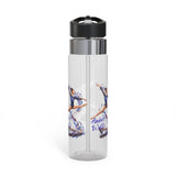 Personalized Gymnastics Water Bottle for Girls, Custom Name Kids Water Bottle, Gymnast Gift for Girls, BPA Free School Sports Bottle