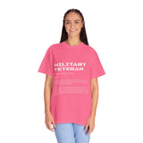 Military Veteran Definition Shirt, Funny Veteran T-Shirt, Sarcastic Armed Forces Gift, Retirement Tee for Soldier, Proud Service Member Top