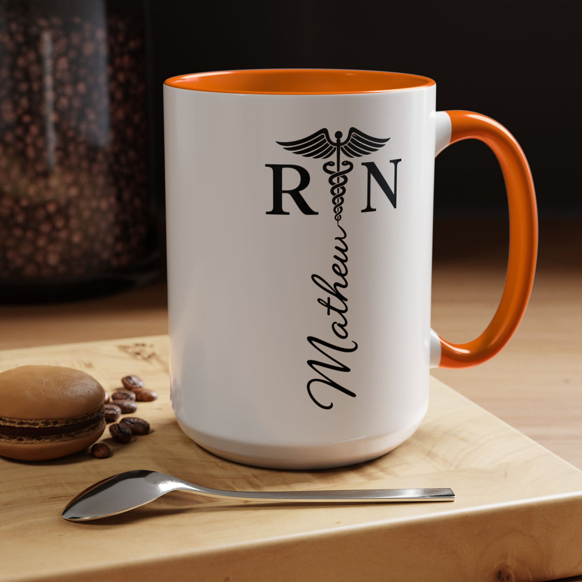 Personalized RN Coffee Mug, Registered Nurse Gift, Custom Nurse Name Mug, Nursing School Graduation Gift, RN Appreciation Cup