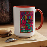 Craft Lover Coffee Mug, Craft Mode Maker Magic Mug, Gift for Crafters and DIY Enthusiasts, Creative Hobby Coffee Cup for Makers
