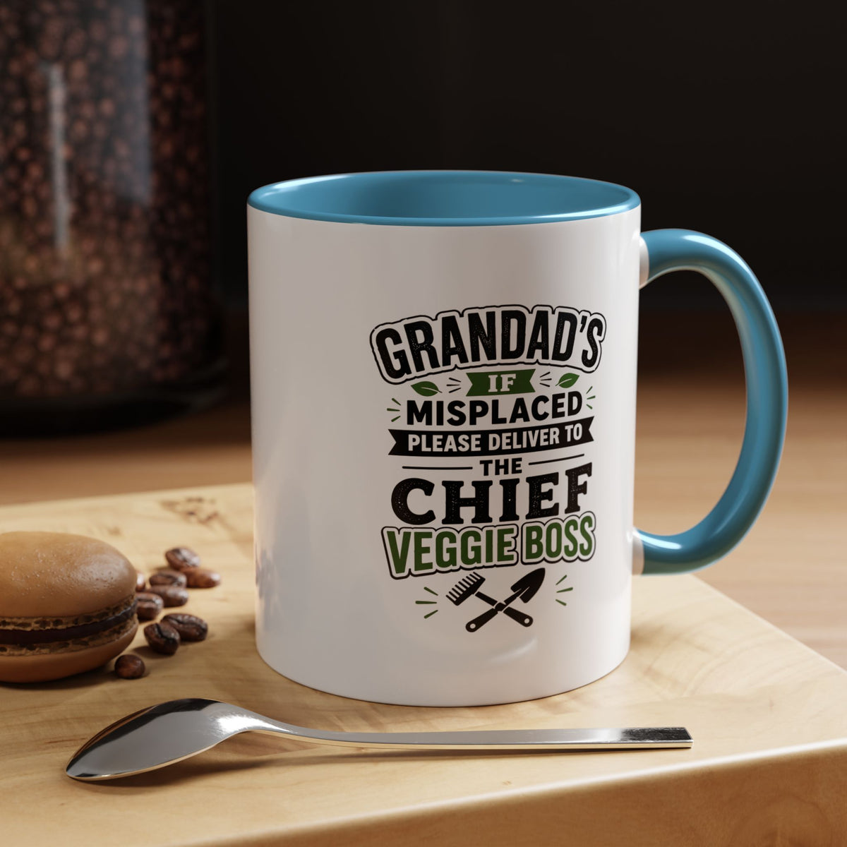 Funny Granddad Gardening Mug, Misplaced Veggie Boss Coffee Cup, Gift for Grandpa Gardener, Fathers Day Birthday Present, Garden Humor