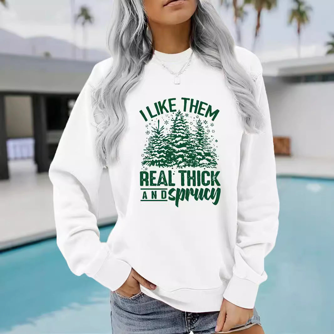 Printed pullover sweatshirt sweatshirt