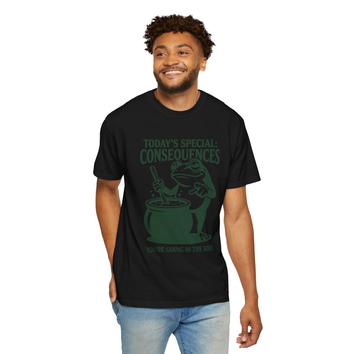 Funny Frog Consequences Shirt Comfort Colors Tee, Today's Special Consequences Teacher Shirt, Classroom Humor Gift, Retro Frog Graphic Tee