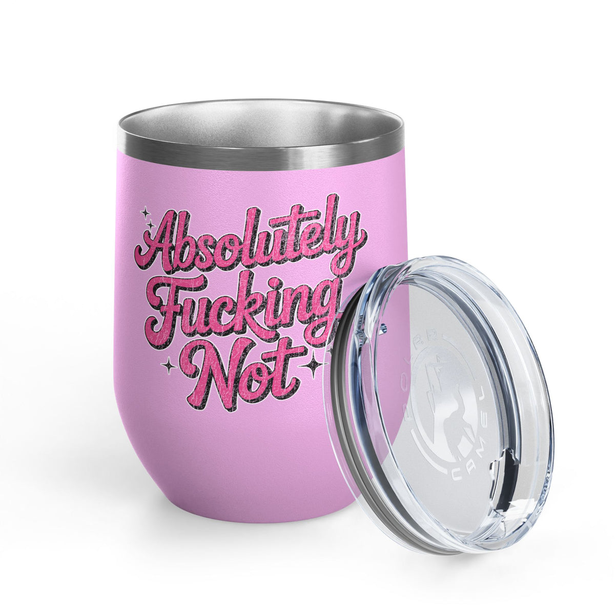 Absolutely Not Wine Tumbler, Funny Sarcastic Cup, Sassy Gift for Best Friends, Coworkers and Adults with Attitude