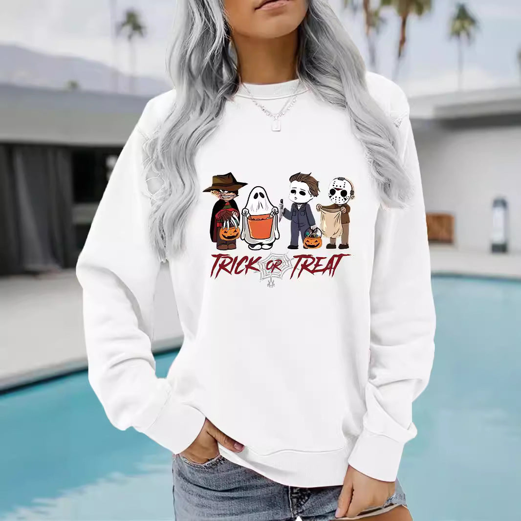 Printed pullover sweatshirt sweatshirt