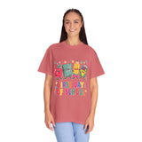 First Day of School T-Shirt, Colorful School Supplies Graphic Tee, Cute Teacher Outfit, Student Back to Class Gift, Classroom Shirt