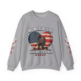 Memorial Day Sweatshirt, Patriotic Military Pullover, Remember and Honor American Flag Crewneck, Veteran Gift, Memorial Day Shirt