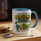 Personalized Pickleball Friends Mug, Custom Pickleball Team Coffee Mug with Names, Funny Pickleball Gift for Teammates and Best Friends