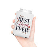 Best Mom Ever Can Cooler, Wine Can Holder for Mom, Mothers Day Gift, Floral Drink Sleeve, Cute Mom Gift, Beverage Holder for Women