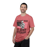 Thank You US Army Veterans Shirt, Patriotic Soldier T-Shirt, Military Appreciation Gift, American Flag Tee for Veterans Day or Retirement