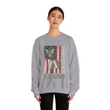 US Army Sweatshirt, Vintage Military Pullover, American Flag Army Top, Veteran Gift, Patriotic Military Clothing, Army Family Gift