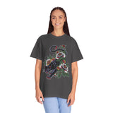 Traditional Panther Graphic Shirt, Floral Tattoo T-Shirt for Men and Women, Old School Big Cat Tee, Alternative Art Gift for Tattoo Fans