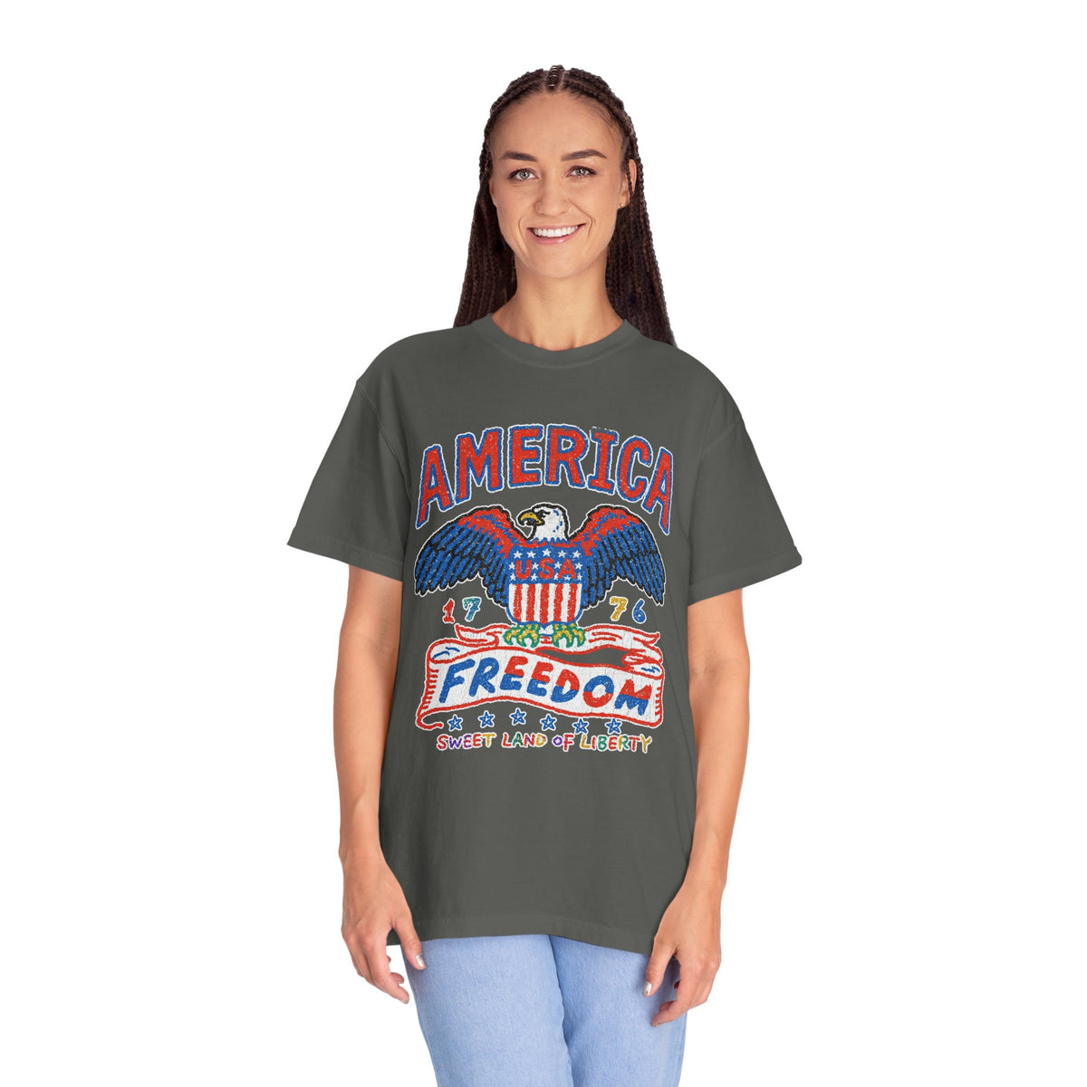 American Eagle Shirt, Patriotic USA Graphic Tee, Vintage Americana T Shirt, Fourth of July Outfit, American Pride Gift for Men and Women