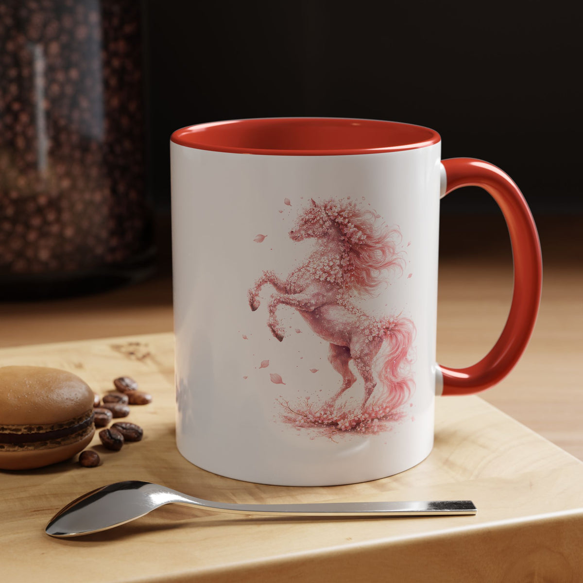 Floral Horse Mug, Horse Lover Gift, Equestrian Coffee Mug, Horse Mom Cup, Horse Art Mug, Ranch Life Gift, Horse Owner Present
