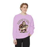 Keepin It Reel Comfort Colors Sweatshirt, Funny Fishing Sweatshirt, Bigfoot Fishing Shirt, Fisherman Gift for Men and Women