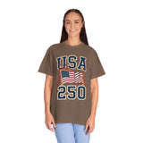 USA 250 Shirt, America 250th Anniversary T Shirt, Patriotic American Flag Tee, 1776 2026 Shirt, Fourth of July Gift, USA Birthday Tee
