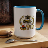Personalized Graduation Mug for Her, Brave Mind Bright Future Coffee Cup, Custom Name Gift for Daughter, College or High School Graduate
