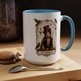 Black Cat Magician Tarot Coffee Mug, Mystic Cat Tarot Card Mug, The Magician Cat Cup, Witchy Gothic Gift for Cat Lovers
