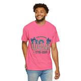 USA 250th Anniversary Comfort Colors Shirt, Patriotic Coquette Bow Tee, America 1776 2026 Graphic Shirt, Fourth of July Gift