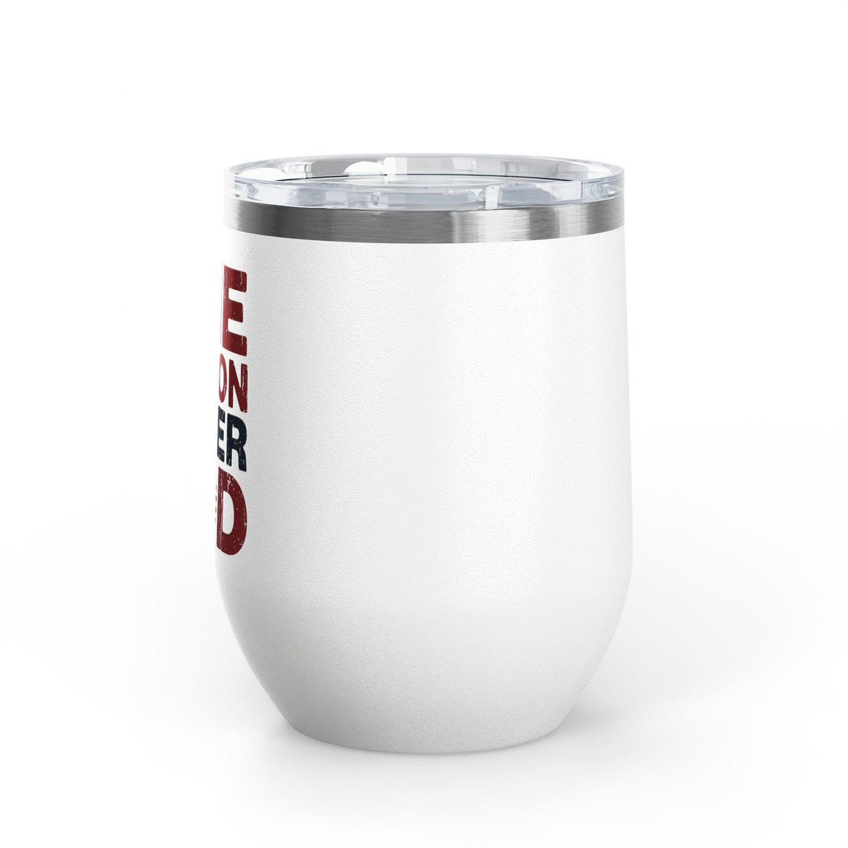 Patriotic Wine Tumbler, One Nation Under God Drinkware, American Pride Gift, Faith Inspired Gift for Her or Him, Red White Blue Cup