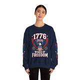 1776 Wings of Freedom Sweatshirt, Patriotic Eagle Pullover, American Flag Crewneck, USA 250th Anniversary Gift, Fourth of July Top