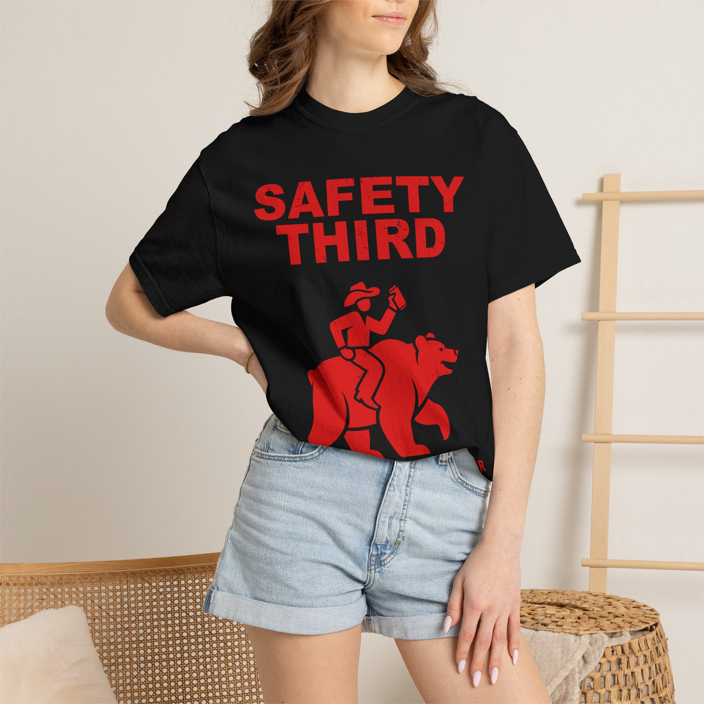 Comfort Colors Safety Third Shirt, Funny Blue Collar Worker Tee, Construction Humor Shirt, Tradesman Gift, Professional Amateur Graphic Tee