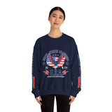 United We Stand Sweatshirt, American Eagle USA Pullover, Patriotic Flag Top, Vintage Americana Clothing, Fourth of July Gift for Women