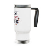 Best Mom Ever Stainless Steel Travel Mug, Floral Coffee Cup, Mothers Day Gift for Mom, Cute Botanical Travel Mug, Gift for Mama