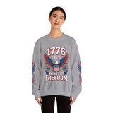 1776 Wings of Freedom Sweatshirt, Patriotic Eagle Pullover, American Flag Crewneck, USA 250th Anniversary Gift, Fourth of July Top