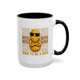 Born to Be a Boss Mug, Funny Boss Coffee Mug, Leadership Gift for Manager, Entrepreneur Coffee Cup, Office Desk Gift