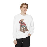 Cute Teddy Bear Sweatshirt, Cozy Bear Crewneck, Aesthetic Plush Bear Pullover, Soft Cute Animal Gift for Women Teens