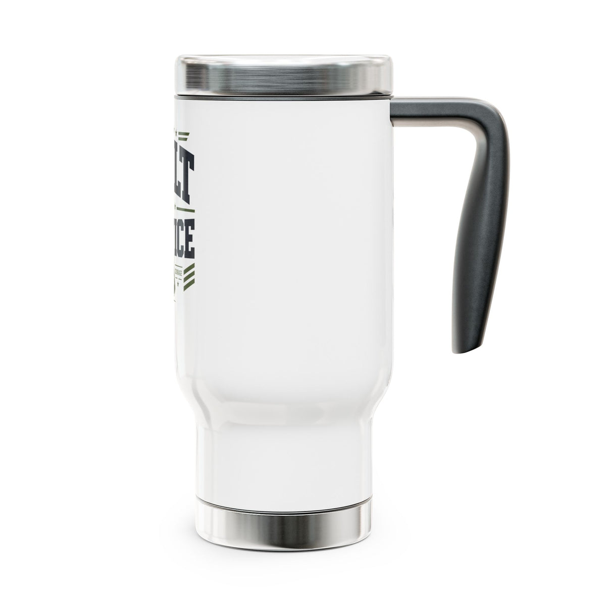 Military Stainless Steel Travel Mug, Service Member Gift, Dog Tag Drinkware, Patriotic Coffee Cup, Veteran Gift, Armed Forces Gift