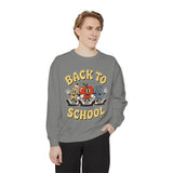 Back to School Sweatshirt, Retro Apple Pencil and Book Pullover, Teacher Crewneck, First Day Classroom Outfit, Educator Gift, School Staff