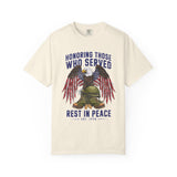 Honoring Those Who Served Shirt, Military Memorial T-Shirt, Fallen Soldier Tribute, Veteran Remembrance Gift, Patriotic Eagle Tribute Tee