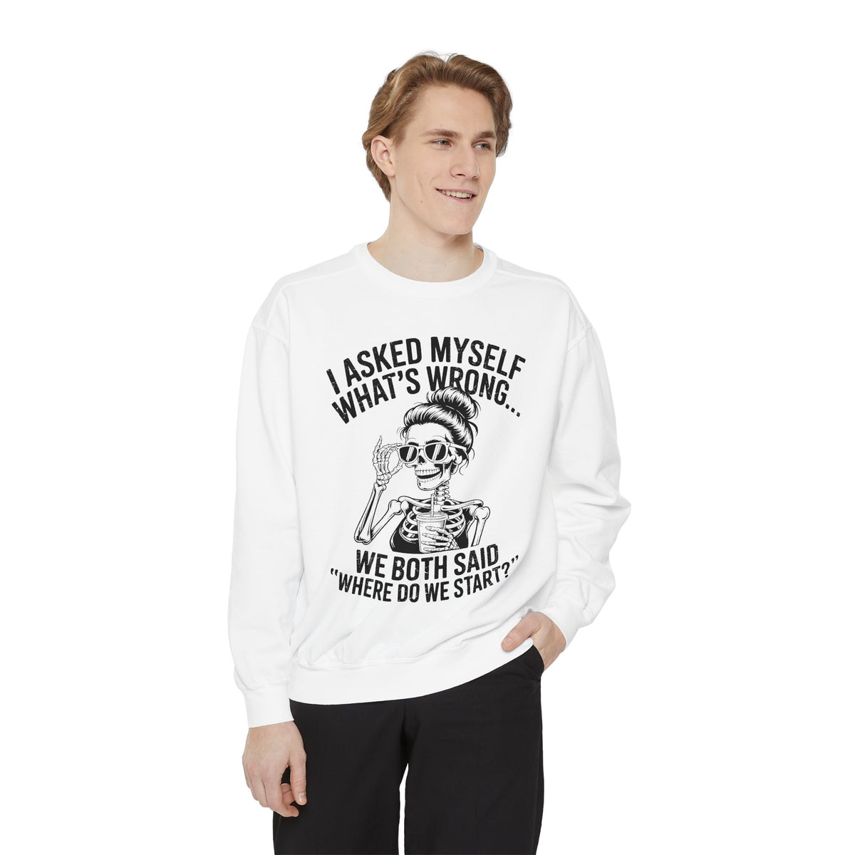 Funny Retro Humor Comfort Colors Sweatshirt, Sarcastic Vintage Graphic Sweatshirt for Women