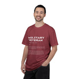 Military Veteran Definition Shirt, Funny Veteran T-Shirt, Sarcastic Armed Forces Gift, Retirement Tee for Soldier, Proud Service Member Top