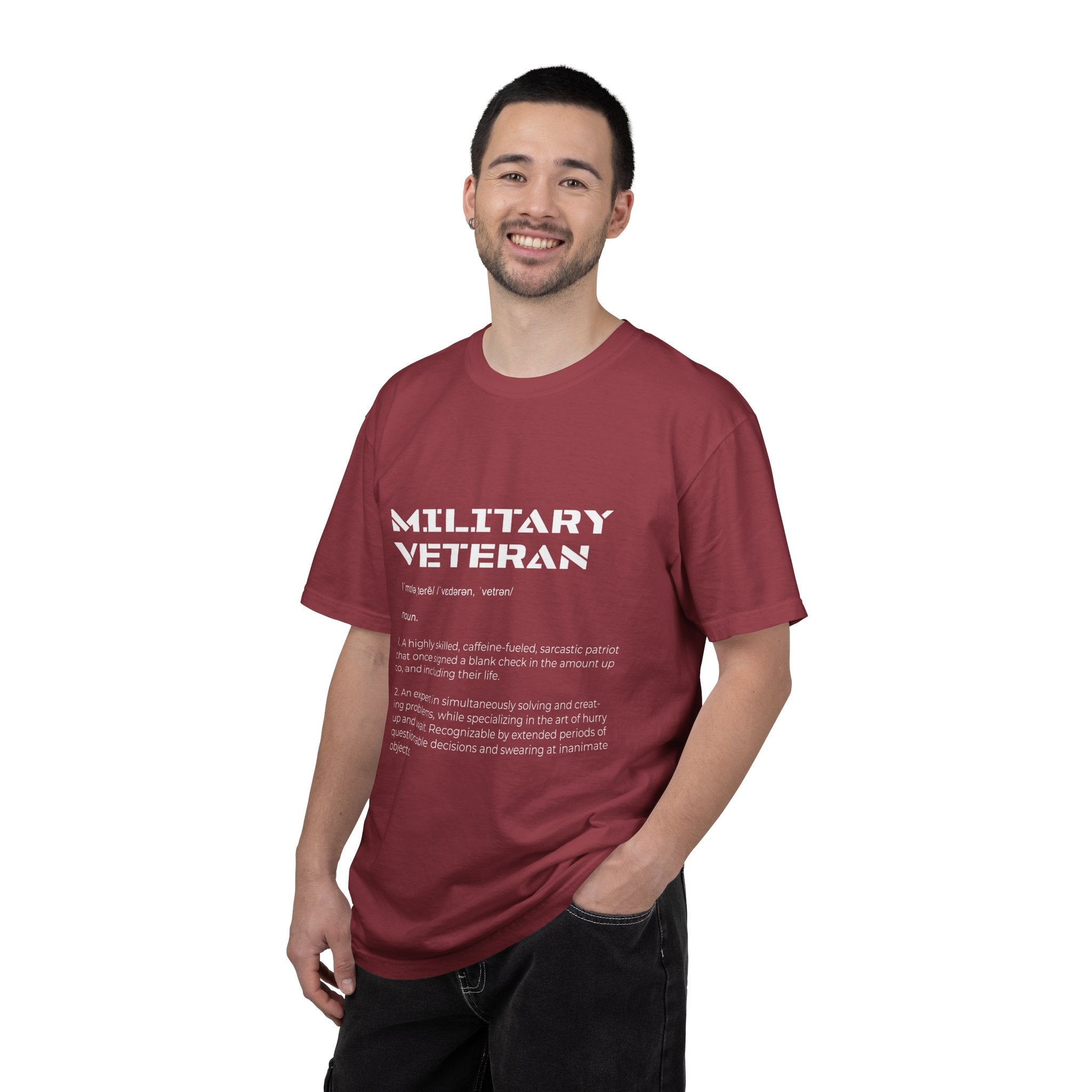 Military Veteran Definition Shirt, Funny Veteran T-Shirt, Sarcastic Armed Forces Gift, Retirement Tee for Soldier, Proud Service Member Top