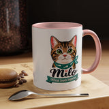 Personalized Cat Lover Mug, Custom Cat Name Coffee Cup, Official Snack Inspector Cat Mug, Funny Pet Parent Gift for Cat Owners
