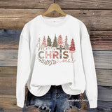 Christmas printed hoodie for women