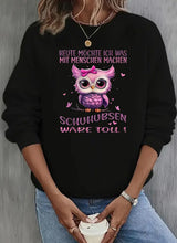 Round neck fleece hoodie