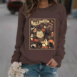 Printed pullover sweatshirt sweatshirt