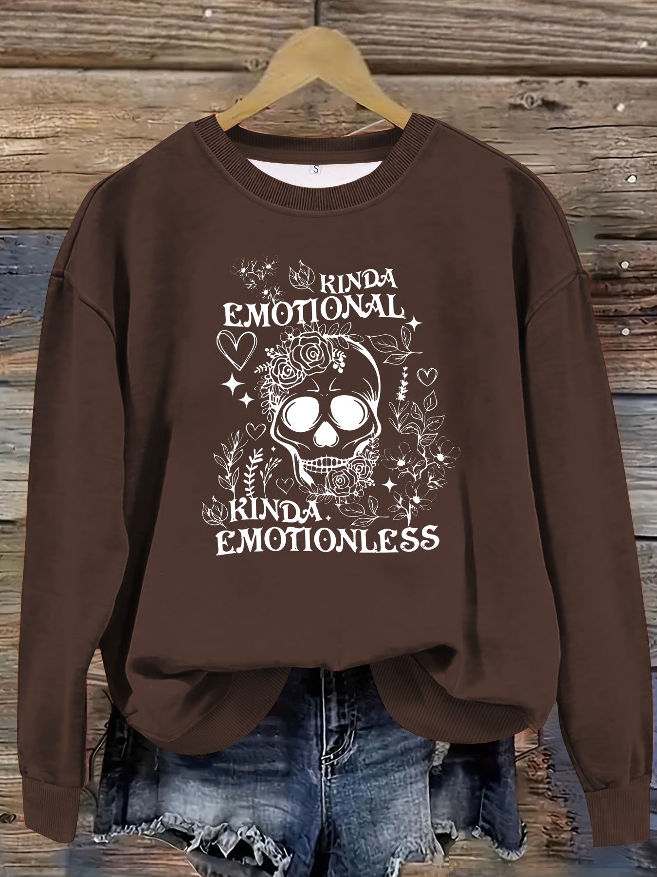 Printed pullover sweatshirt sweatshirt