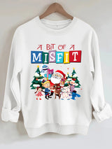 Christmas printed pattern hoodie