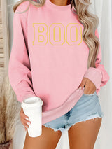 Round neck sweatshirt women Halloween horror elements