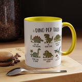 Dinosaur Encouragement Mug, Dino Pep Talk Coffee Mug, Motivational Dinosaur Gift for Kids, Teacher Classroom Positive Mindset Mug