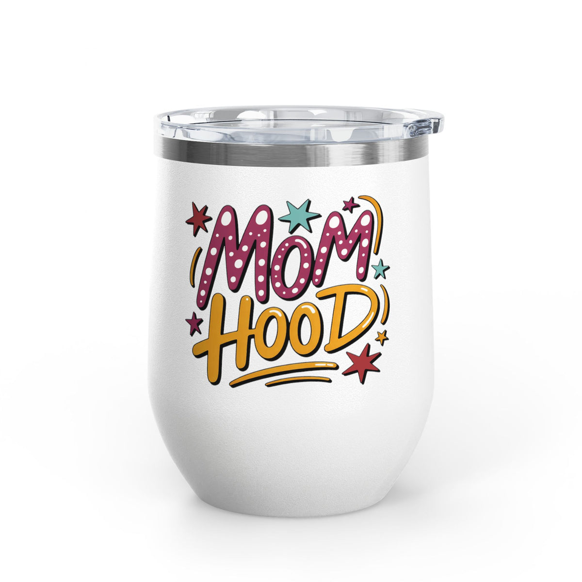 Mom Hood Wine Tumbler, Funny Mom Gift, Mothers Day Wine Cup, New Mom Gift, Mom Life Drinkware, Birthday Gift for Mom