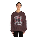 Freedom Isn't Free Veterans Sweatshirt, Military Service Crewneck, American Flag Veteran Pullover, Veteran Gift, Memorial Day Outfit